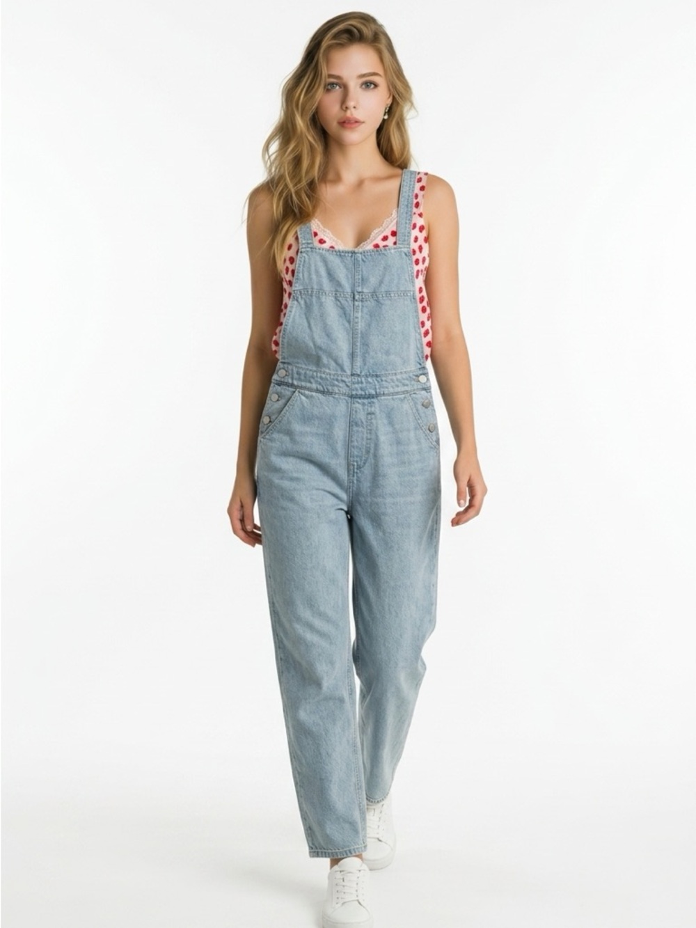 Idem Ditto Light Blue Denim Overalls - Women's Relaxed Fit Jeans nwt